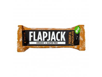 Flapjack bezlepkový arašídy s čokoládou 60 g BIO CEREA