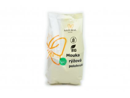 Mouka rýžová polohrubá BIO - Natural 500g  + Při koupi 12 a více kusů 3% Sleva