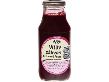 Vítův zákvas z červené řepy 330 ml  + Při koupi 12 a více kusů 3% Sleva