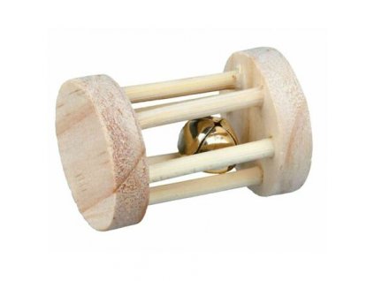 Wooden roller with bell
