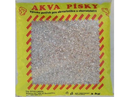 Písek akvarijní Akva č.5 - béžový jemný 3 kg
