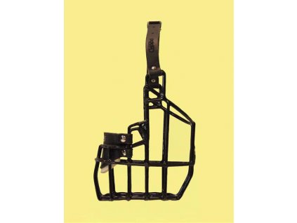 Metal muzzle Bull Terrier - dog, rubber-plastic 105 x 145 x 100 mm