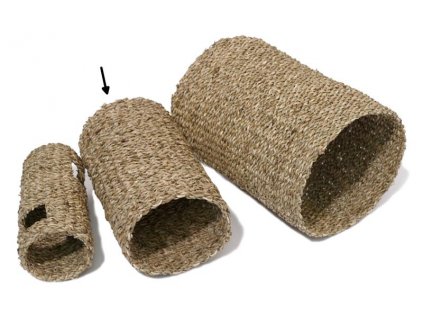 Tunel dla gryzoni trawa morska palisander 25x14 cm