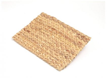 Placemat, knitted, natural material, Rosewood, 33x24cm