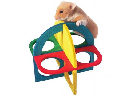 Wooden gnawing toy - Rosewood climbing frame 1 pc.