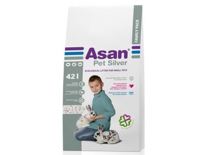 Śmieci z drewna. Asan Pet Srebrny 42l / 8kg