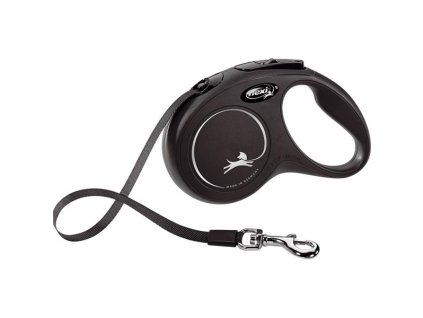 Flexi Classic NEW S Gurt 5 m schwarz 15 kg
