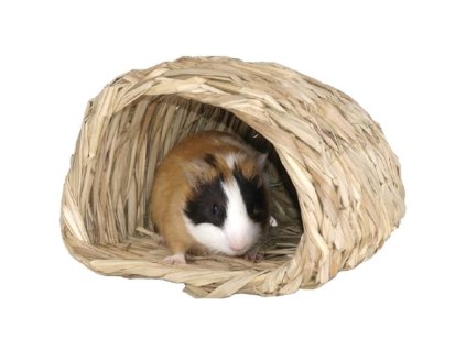 Guinea pig house, woven basket, 19 x 22 x 14 cm