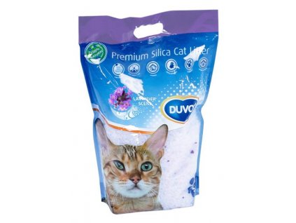 Cat litter silica gel Duvo+ lavender 5 l