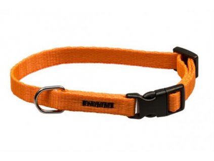 Puppy nylon collar, distinctive-orange with black buckle BAFPET 1.00 x 18-26 cm