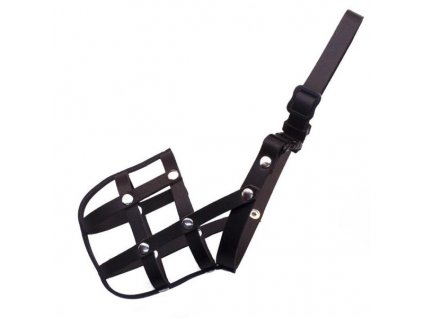 Leather muzzle black BAFPET No. 2 dachshund