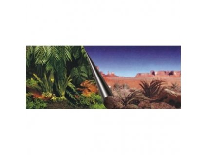 Aquarium background Jungle+Dessert EBI 120 x 50 cm