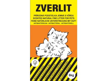 Cat litter Zverlit soft with scent - orange 6 kg