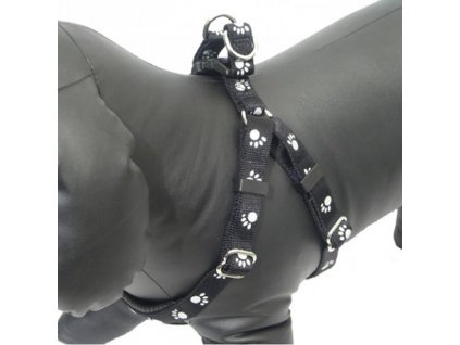 Postroj nylon Reflex labky - čierna RW L