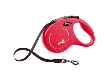 Flexi Classic NEW M pásek 5 m červené 25 kg