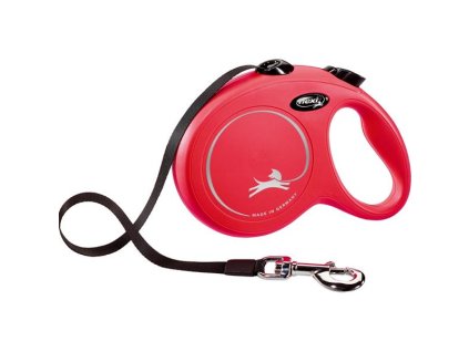 Flexi Classic NEW L pásek 5 m červené 50 kg