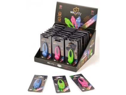 Pandantiv din silicon DUVO+ luminos albastru, verde, roz