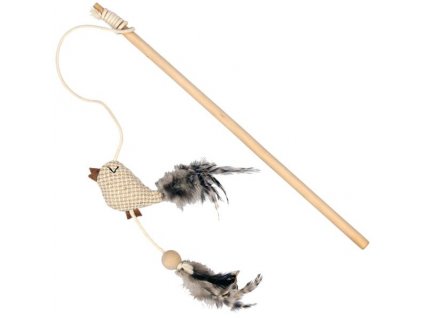 Cat toy Mouse lure with feathers DUVO+ 1pc