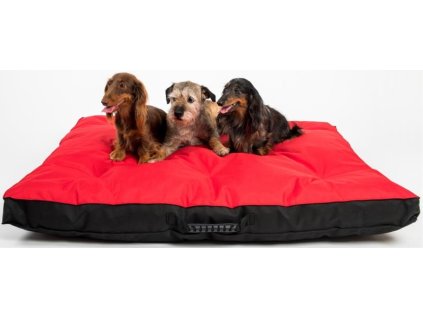 Mattress nylon Sychrov red 120 x 100 x 10 cm