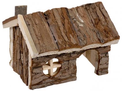 Domek z naturalnego drewna Duvo+15x11x12cm