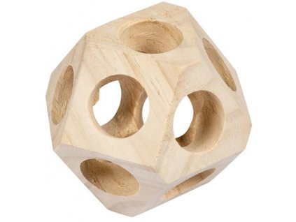 Spielzeug nagen. Holzkugel mit Löchern Duvo+10cm