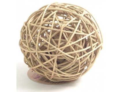 Mușcă jucărie. minge ratan natural Lemn de trandafir 15cm