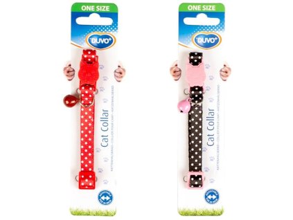 Macska nylon nyakörv DUVO+ Pöttyös 20-30cm/10mm