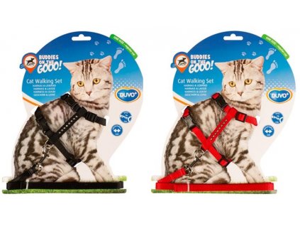 Harness and leash cat DUVO+ Diamant 20-35cm/10mm-125cm