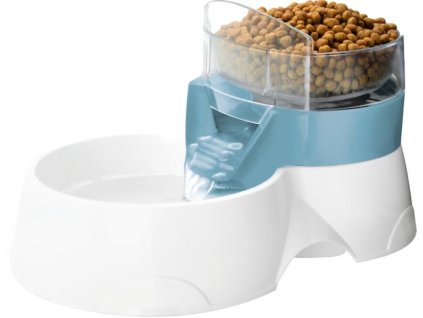 Fontánka Pet Feeder s miskou na kŕmenie EBI modrá 28x1