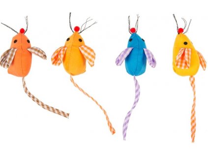 Cat plush toy DUVO+ mouse with colorful ears 2pcs