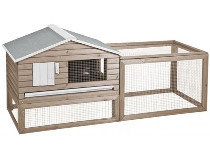 Rabbit hutch with run Snoozer Duvo+ 158x61x75cm