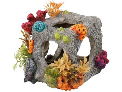 Decor acvariu - cub locuit 12x11x11cm Aqua Della