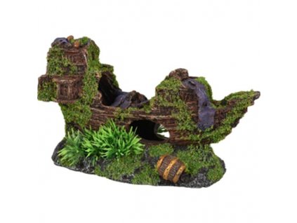 Decor artificial - epava 18x7x10cm Flamingo