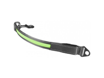 Világító pórázszíj zöld USB 2.5x39 Duvo+