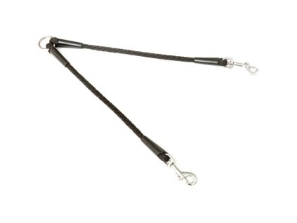 Textile rope connector SPIRAL black 1.4x45