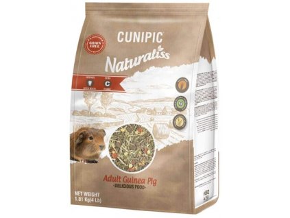 Cunipic Naturaliss Guinea Pig Adult - adult guinea pig 1.81 kg  + 3% SLEVA se Slevovým kupónem: bonus