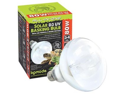 All-in-one Solar D3 UV Basking Komodo 80W bulb