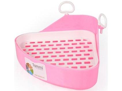 Toilet for ferrets with grate corner Tommi 18x18x10cm