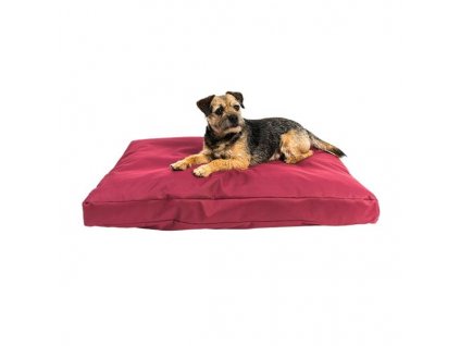 Mattress nylon Buffy burgundy with zipper 120x100x15