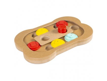 Jucărie interactivă din lemn Bone 28x19x2,5cm Duvo+