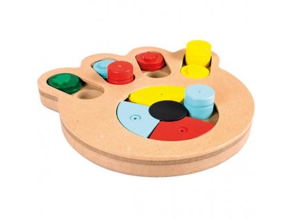 Jucărie Lemn Labe Interactive 23,5x21x2,5cm Duvo+