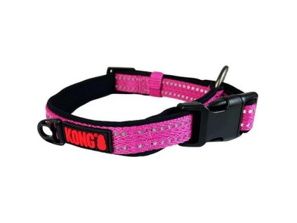 Reflective collar X-large Kong fuchsia