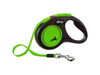 Flexi New Neon S opasok 5 m zelené 15 kg