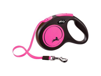 Flexi New Neon M opasok 5 m ružovej 25 kg