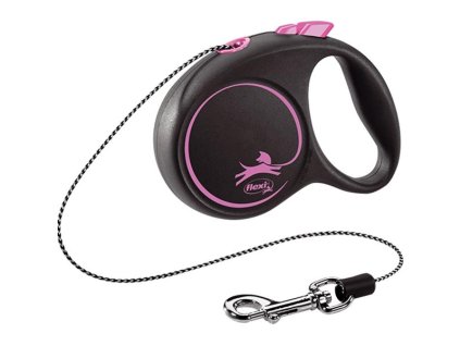 Flexi Black Design XS Seil 3 m rosa 8 kg
