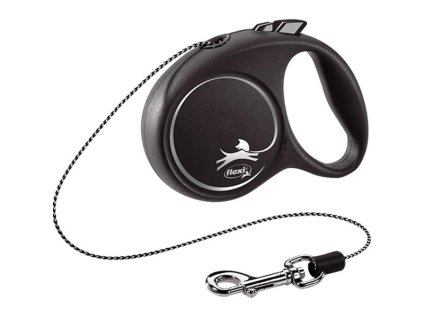 Cablu Flexi Black Design XS 3 m negru 8 kg
