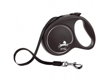 Flexi Black Design L strap 5 m black 50 kg