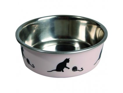 Edelstahl-Katzennapf Kena rosa 160ml Flamingo