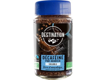 Bio instantní káva bez kofeinu Destination 100 g  + Při koupi 12 a více kusů 3% Sleva