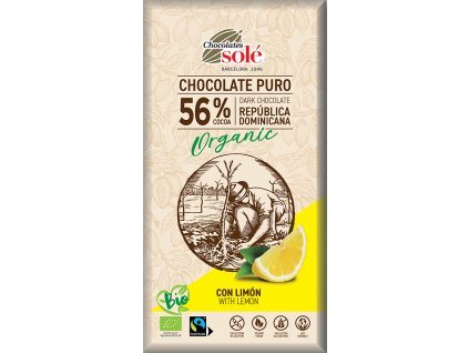 Dark chocolate lemon 100 g BIO SOLE